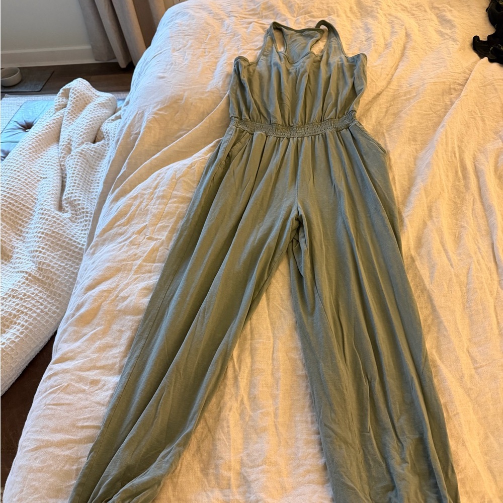 Aerie Sage Green Jumpsuit